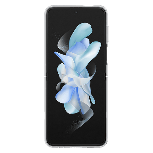 Samsung Galaxy Flip4 aizsargvāciņš (Clear Slim Cover) Caurspīdīgs sudrabs 3 img.