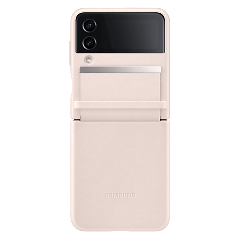 Samsung Galaxy Flip4 aizsargvāciņš (Flap Leather Cover) Persiks 2 img.