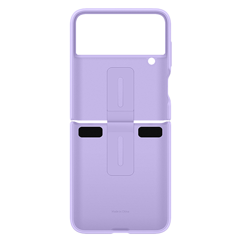 Samsung Galaxy Flip4 aizsargvāciņš (Silicone Cover with Ring) Gaiši violets 3 img.