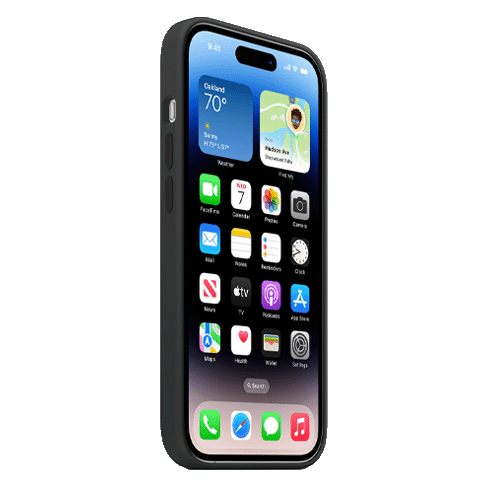  Apple iPhone 14 Pro чехол (Silicone Case with MagSafe) Чёрный 3 img.