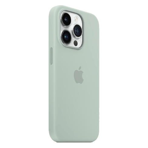  Apple iPhone 14 Pro aizsargvāciņš (Silicone Case with MagSafe) Zaļš 2 img.