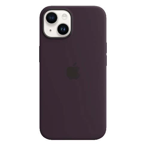 Apple iPhone 14 чехол (Silicone Case with MagSafe) Фиолетовый 1 img.