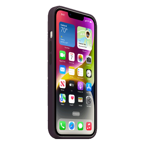 Apple iPhone 14 чехол (Silicone Case with MagSafe) Фиолетовый 3 img.