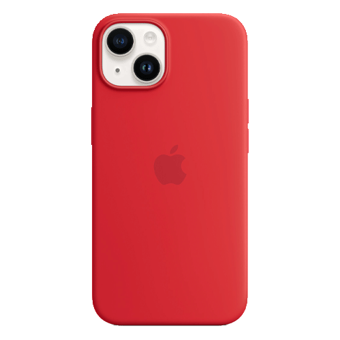 Apple iPhone 14 aizsargvāciņš (Silicone Case with MagSafe) Sarkans 1 img.