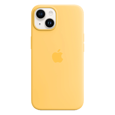 Apple iPhone 14 aizsargvāciņš (Silicone Case with MagSafe) Dzeltens 1 img.