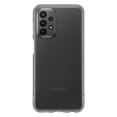 Samsung Galaxy A23 5G aizsargvāciņš (Soft Clear Cover) Melns 1 img.