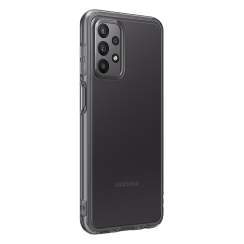 Samsung Galaxy A23 5G aizsargvāciņš (Soft Clear Cover) Melns 2 img.