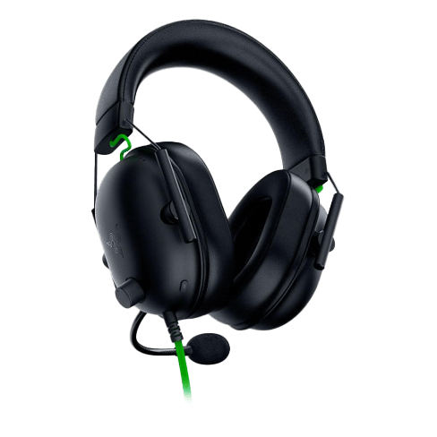 Razer BlackShark V2 Wired Gaming Headset Melns 2 img.