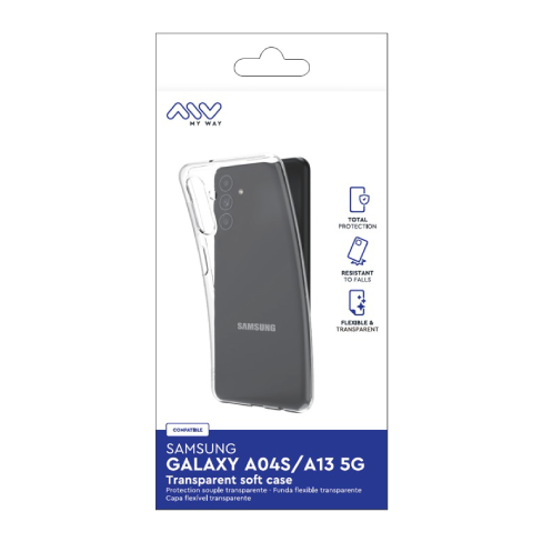 My Way Samsung Galaxy A13/A04s aizsargvāciņš (Soft Cover) Caurspīdīgs 1 img.