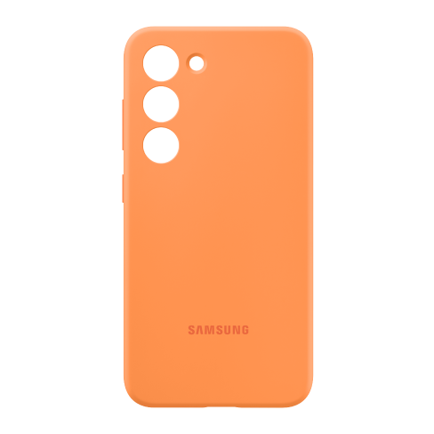 Samsung Galaxy S23 чехол (Silicone Cover) Оранжевый 2 img.