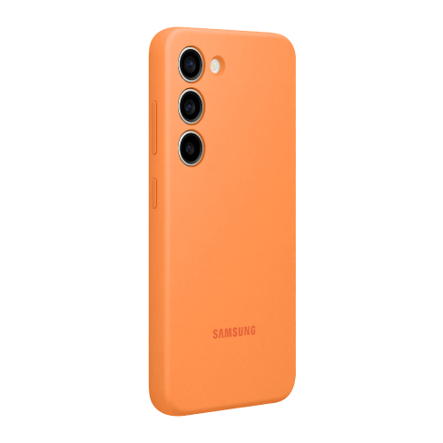Samsung Galaxy S23 чехол (Silicone Cover) Оранжевый 3 img.