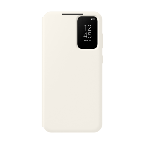 Samsung Galaxy S23+ aizsargvāciņš (Smart View Wallet Case) Krēmkrāsa 3 img.