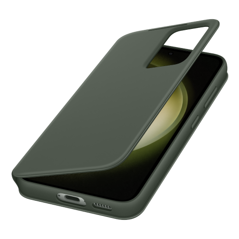 Samsung Galaxy S23 aizsargvāciņš (Smart View Wallet Case) Tumši zaļš 5 img.
