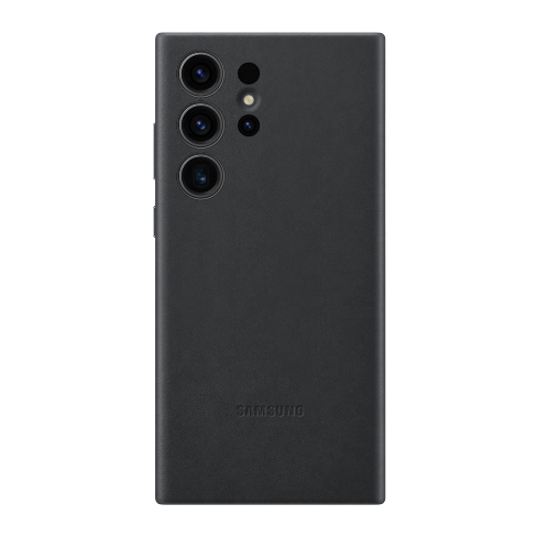 Samsung Galaxy S23 Ultra aizsargvāciņš (Leather Cover) Melns 1 img.