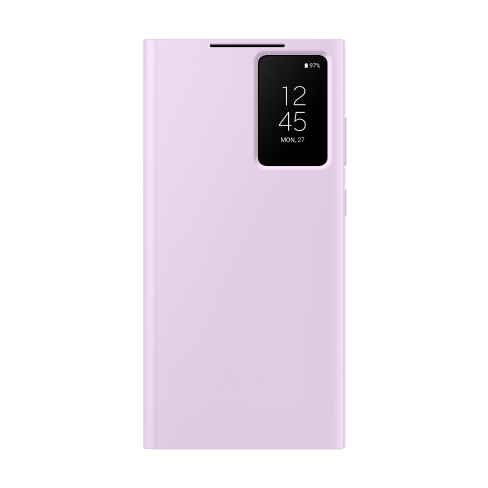 Samsung Galaxy S23 Ultra aizsargvāciņš (Smart View Wallet Case) Gaiši violets 3 img.