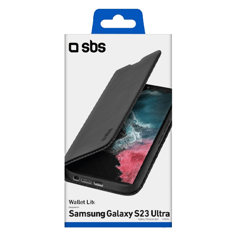 SBS Samsung Galaxy S23 Ultra aizsargvāciņš (Wallet Lite Case) Melns 3 img.