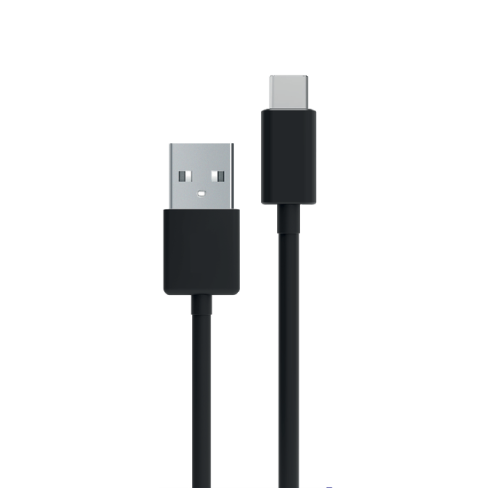 My Way USB-A to USB-C Cable 3A 1 m Melns 2 img.