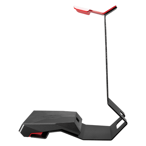 MSI Headset Stand + Wireless Charger Immerse HS01 Combo Melns 3 img.