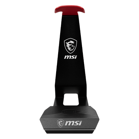 MSI Headset Stand + Wireless Charger Immerse HS01 Combo Melns 4 img.