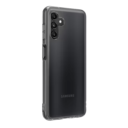 Samsung Galaxy A04s чехол (Soft Clear Cover) Прозрачно-черный 5 img.
