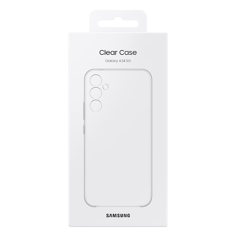 Samsung Galaxy A34 aizsargvāciņš (Clear Cover) Caurspīdīgs 5 img.