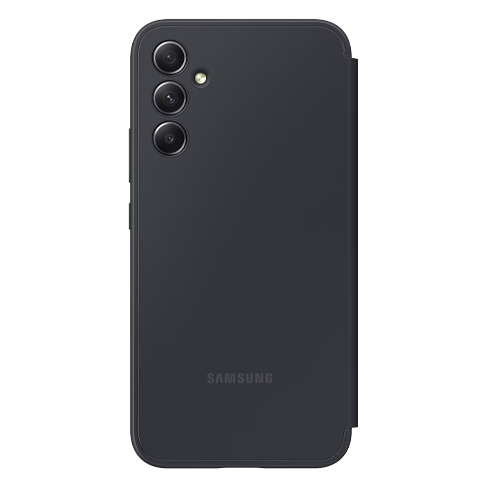 Samsung Galaxy A34 aizsargvāciņš (Smart View Wallet Case) Melns 3 img.