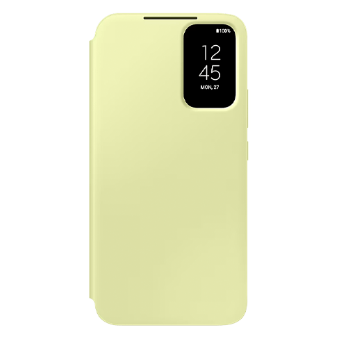 Samsung Galaxy A34 aizsargvāciņš (Smart View Wallet Case) Dzeltens 4 img.