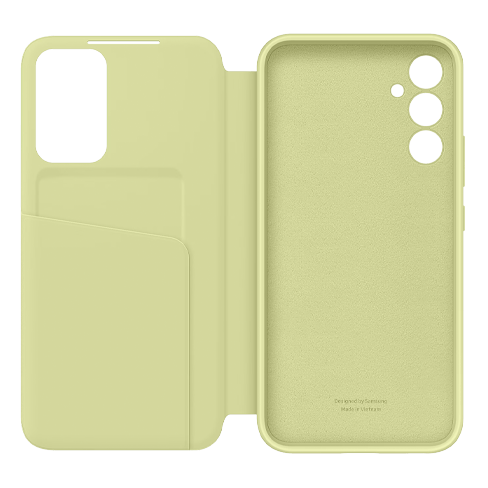 Samsung Galaxy A34 aizsargvāciņš (Smart View Wallet Case) Dzeltens 2 img.