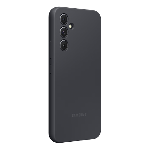 Samsung Galaxy A54 aizsargvāciņš (Silicone Cover) Melns 2 img.