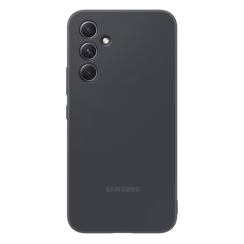 Samsung Galaxy A54 aizsargvāciņš (Silicone Cover) Melns 1 img.
