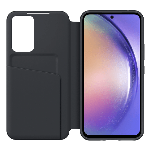 Samsung Galaxy A54 aizsargvāciņš (Smart View Wallet Case) Melns 1 img.