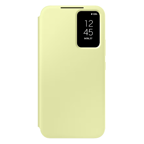 Samsung Galaxy A54 aizsargvāciņš (Smart View Wallet Case) Dzeltens 4 img.