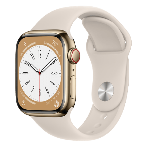 Apple Watch Series 8 41mm Stainless Steel Case | Sport Band Zelts 2 img.