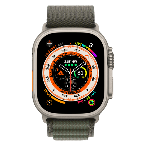 Watch Ultra 49mm Titanium Case | Alpine Loop M