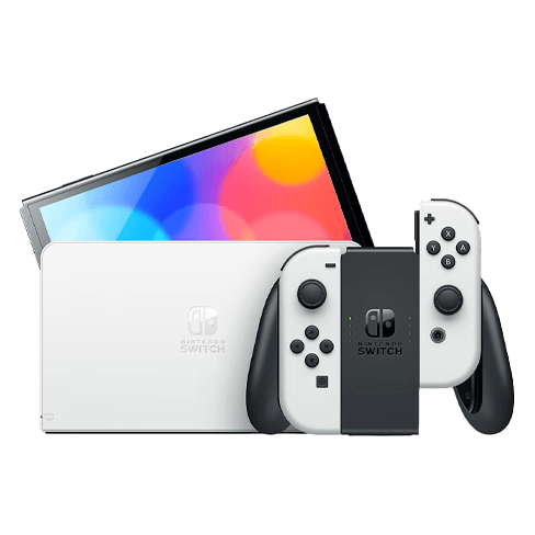 Nintendo Switch OLED Joy-Con Balts 3 img.