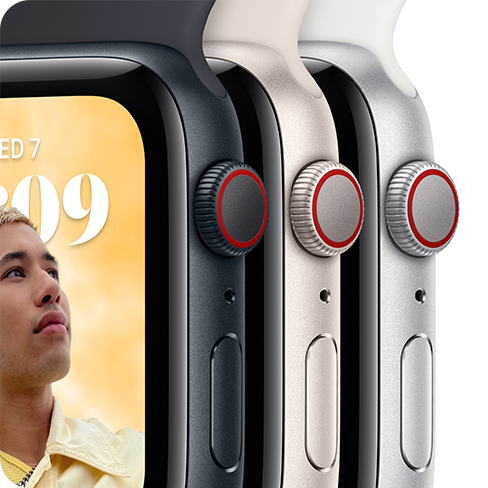 Apple Watch SE (2022) 40mm Aluminium Case | Sport Band Чёрный 2 img.