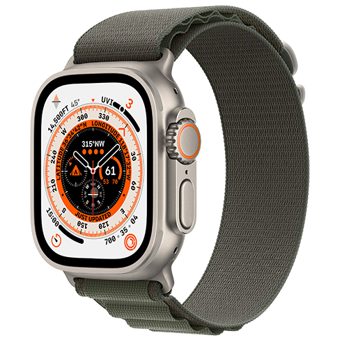 Apple Watch Ultra 49mm Titanium Case | Alpine Loop M Зелёный 1 img.