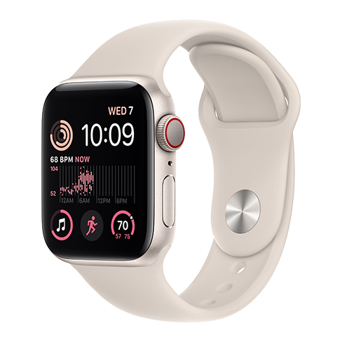 Apple Watch SE (2022) 40mm Aluminium Case | Sport Band Бежёвый 1 img.