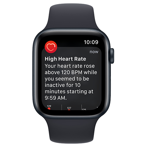 Apple Watch SE (2022) 44mm Aluminium Case | Sport Band Чёрный 4 img.