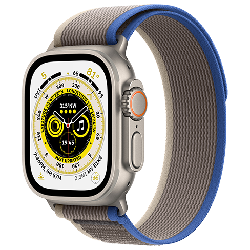 Apple Watch Ultra 49mm Titanium Case | Trail Loop M/L Синий 1 img.
