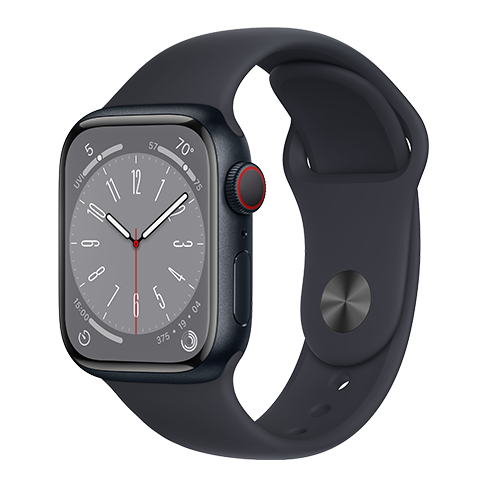 Apple Watch Series 8 41mm Aluminium Case | Sport Band Чёрный 1 img.