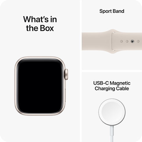 Apple Watch SE (2022) 40mm Aluminium Case | Sport Band Бежёвый 6 img.