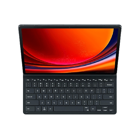 Samsung Galaxy Tab S9+ aizsargvāciņš (Book Cover Keyboard Slim) Melns 2 img.
