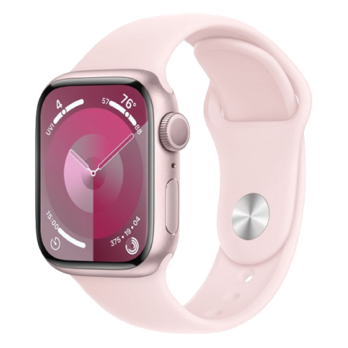 Apple Watch Series 9 41mm Aluminium Case | Sport Band - S/M Rozā 1 img.