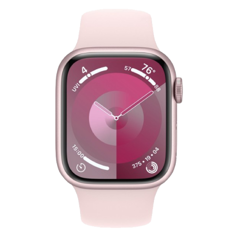 Apple Watch Series 9 41mm Aluminium Case | Sport Band - S/M Rozā 2 img.