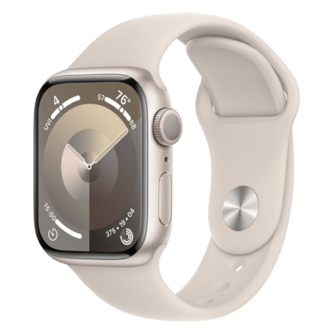Apple Watch Series 9 41mm Aluminium Case | Sport Band - S/M Bēšs 1 img.