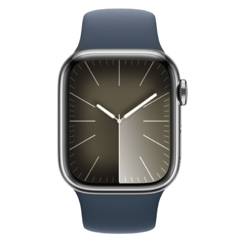 Apple Watch Series 9 41mm Stainless Steel Case | Sport Band - M/L Серебряный 2 img.