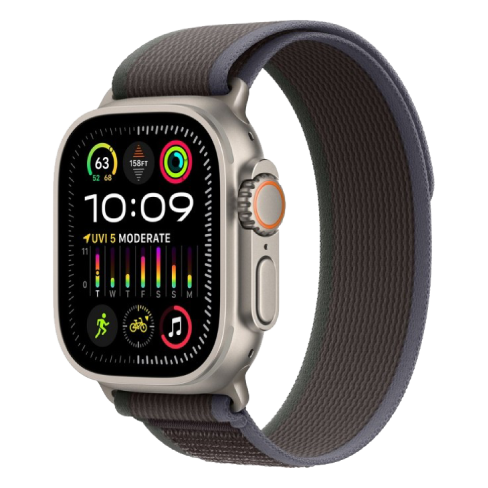 Apple Watch Ultra 2 49mm Titanium Case | Trail Loop - S/M 64 GB Tumši zils 1 img.