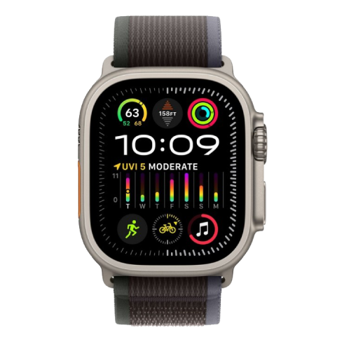 Apple Watch Ultra 2 49mm Titanium Case | Trail Loop - S/M 64 GB Tumši zils 3 img.