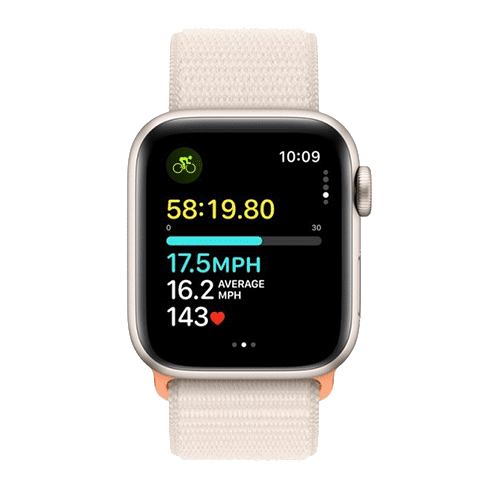 Apple Watch SE (2023) 40mm Aluminium Case | Sport Loop Bēšs 5 img.